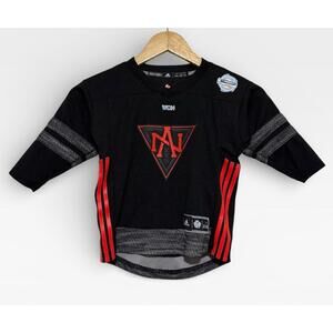 Adidas WCH Team North America Hockey Jersey Black Red 2T/4T Toddler